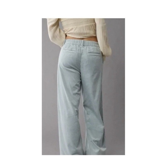 Light Blue Wide-Leg Pants - Picture 3 of 11